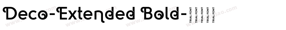 Deco-Extended Bold字体转换